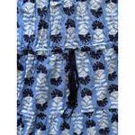Mud Pie  Dress Womens‎ Medium Blue Midi Tassels Boho Beach Resort Coastal Preppy Photo 5