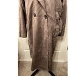 Akira Back in the Day Faux Suede Classic Style Trench Coat, L Photo 6