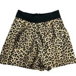 ZARA Women's Leopard Print High-Rise Culottes Shorts Size XS Brown and Black Photo 1