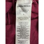 Zadig & Voltaire  100% Wool Red Studded Beaded Long Sleeve Sweater Shirt Top S Photo 4