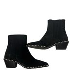 Zadig & Voltaire Black Booties with Silver Detailing Photo 2