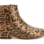 Aquatalia Ulyssa Snakeskin Ankle Booties 6 Photo 0