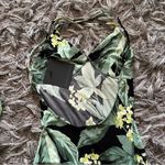 Norma Kamali  LOW BACK SLIP MERMAID FISHTAIL GOWN green palms maxi Dress size S Photo 5