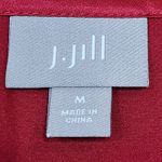 J. Jill Woman’s Red Silk Basic Sleeveless Casual Tank Top Size Medium Photo 1