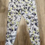 Lululemon Womens Marble Yellow Gray Athletic Leggings Size 16 Photo 0