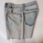 Cotton On  Blue High Straight Bermuda Distressed Jean Shorts Size 6 Photo 7