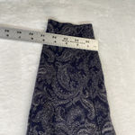 Chico's Ponte Legging Pant Womens 1R Medium Grey/Blue Paisley Print Photo 5