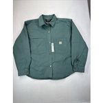 Carhartt  Women's Duck Canvas Overshirt Green Large NWOT $80 MSRP Photo 1