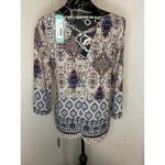 PaperMoon  Melcon Lace Up Back‎ Women's Small Blouse NWT Photo 1