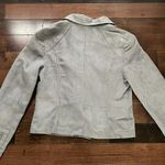 Anthropologie Hei Hei vegan suede Moto jacket Gray Women’s Small Faux suede Photo 9