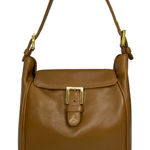 Fendi Vintage  S.A.S. Roma Caramel Leather Shoulder Bag with Buckle Flap Photo 0