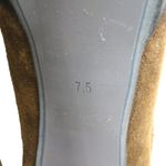 N.Y.L.A. Sabie Brown Suede Tassel Booties Peep Toe Lace Up Ankle Boots 7.5 Boho Photo 8