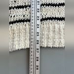 IRO  Odessa Striped Black Loose White Sweater size medium Photo 14