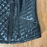 Talbots Quilted Moto Vest Full Zip Insulated Lightweight Black size M petite Photo 2