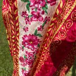 Shazein Intimate vintage women’s red/gold/floral caftan moo moo house dress OSFA Red Size undefined Photo 5