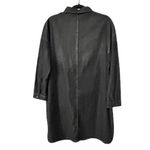 Very J Chambray Black Mini Shirt Dress/Tunic M Dark Casual Goth Witchy Minimalist Fall Photo 1