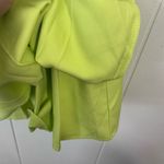 Pretty Little Thing  Neon Green Corset Pleated Strapless Dress‎ Size 8 Photo 3