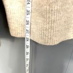 ZARA Cream Oatmeal Square Collar Combination Organza Knit Thick Chic Sweater M Photo 4