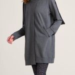 Soft Surroundings Go Lively brown cream Hooded Cardigan L open front wrap around Photo 2