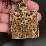 Vintage Unsigned Victorian Lady Cameo Pendant Necklace Photo 10