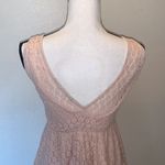 Very J  pink lace lined fit n flare high low summer dress Photo 7