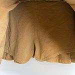 American Eagle  stretch pleated mini skort size 10 NWT Mid rise Tan Photo 4