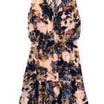 Maurice's Floral Tie Front Cutout Ruffled Dress Photo 1