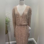 Mac Duggal NWT  Sequin Dress with Embellished Hemline and Belt 10740‎ Sz 12 $498 Photo 5