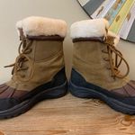 BEARPAW Stowe Winter Duck Snow Boots Suede Sheepskin Size 8 Photo 10