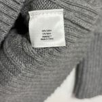 st. john's bay  Cable Knit Sweater Womens L Gray Turtleneck Preppy Academia Office Photo 4