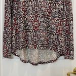 Peruvian Connection  Floral Paisley Long Sleeve Cotton Tunic Top Size Medium Photo 4