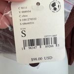 Free People NWT Brown Falling Flower Off Shoulder Ruffled Crop Top Small Photo 10