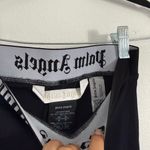 Palm Angels  Black and White Logo Leggings Photo 2