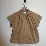 Citizens of Humanity  Penny Gathered Button‎ Up Cotton Poplin Blouse Photo 1