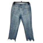 We The Free Free People SZ 29 Maggie Straight Crop Jeans Distressed Button-Fly Photo 4