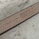 Liz Claiborne Vintage Brown Embossed Leather Belt Gold Silver Buckle Women Large Photo 2