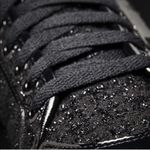 Adidas Honey Triple Black Shimmer Mid High Tops Sneakers Size 8.5 Photo 2