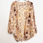 Tolani Sahara Kimono Cardigan Cream Tan One Size Photo 6