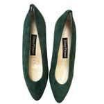 Evan Picone  women’s green leather suede heels shoes size 5M SKU 3812 Photo 5
