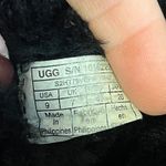 UGG  Classic Ultra Mini Ankle Boots Black Suede Sheepskin Lined Women's Size 9 Photo 5