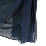 St. John NWT Evening Chiffon Silk Layered Wide Leg Navy Dress Pants 10 Photo 3