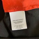 Joie  Red Silk Sleeveless Top Small Black Trim Luxury Career Tank Photo 4