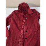 Lauren Ralph Lauren Coat Womens Med Lined Rain Coat Classic Red Swing Photo 2