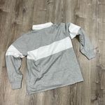 Wild Fable  Women's Gray Striped Long Sleeve Rugby Polo T- Shirt - Large - NWT Photo 7