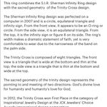 Sterling Silver Sherman Infinity Cross Ring Collectors piece Holy Trinity Photo 11