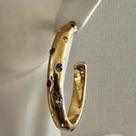 Alison Lou x J.Crew Crystal Hoop Earrings Gold Photo 0