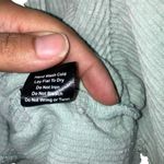 POL  Corduroy Sage Green Button Front Shacket Raw Hem Trucker Jacket Medium #749 Photo 7