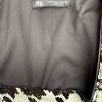 ZARA Black White Sequin Houndstooth Crop Top Long Sleeve Womens Size XS Photo 6