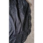 Vintage Black half slip with lace trim Sears Size Small Photo 1
