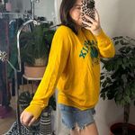 Forever 21  Grand Prix Crew Neck Pullover Sweatshirt Yellow Size Medium Photo 1